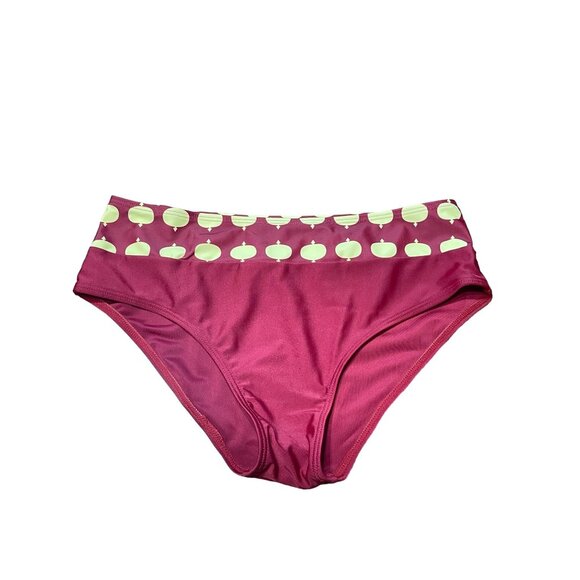 NWOT Women Swimsuit Red Mesh Bikini Size M - Picture 8 of 12